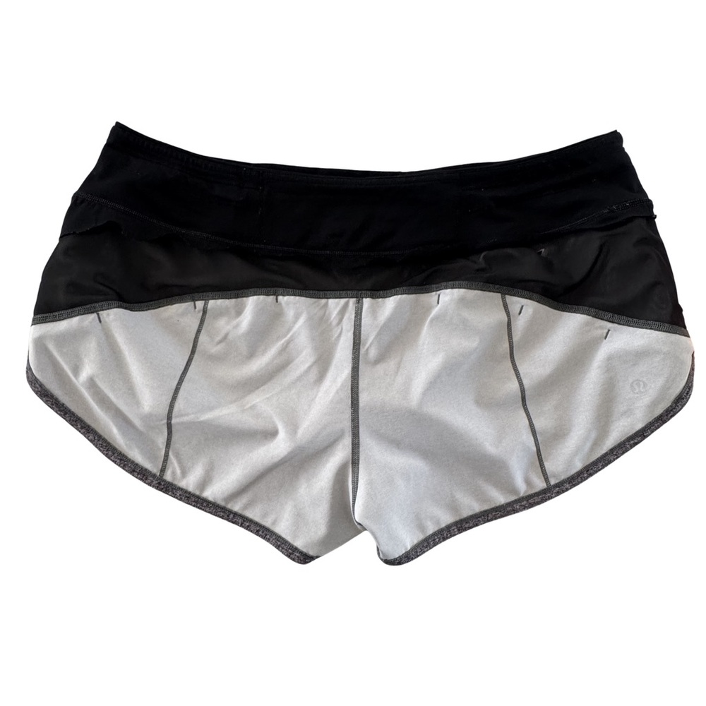Lululemon Speed Up Short 2.5 Heather Lux Multi No Liner Run Shorts Size 12 - Picture 4 of 6